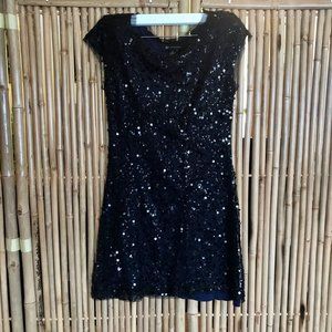 NYE holiday festive sequin mini dress